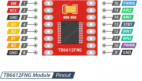 TB6612FNG MÓDULO DRIVER DUAL - Imagen 3