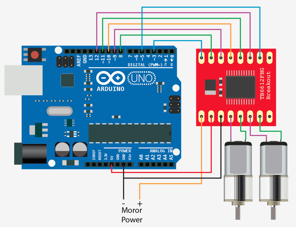 TB6612FNG MÓDULO DRIVER DUAL - Imagen 4