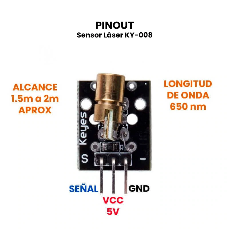 MÓDULO LÁSER KY-008 - Imagen 3