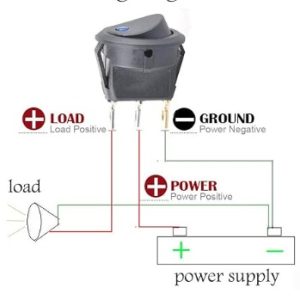 SPDT Switch Circular 3 Pines on-off