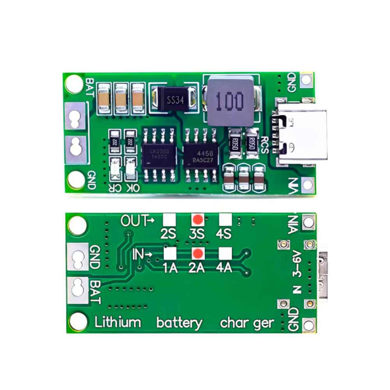 MÓDULO DE CARGA 12.6V 2A TIPO C (3S) - Imagen 2