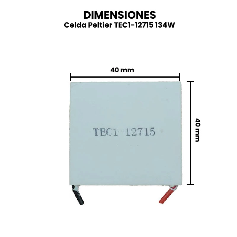 MÓDULO PELTIER TEC1-12715 12V 140W - Imagen 2