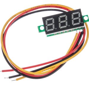 MINI VOLTIMETRO DIGITAL 0-100V 3 CABLES