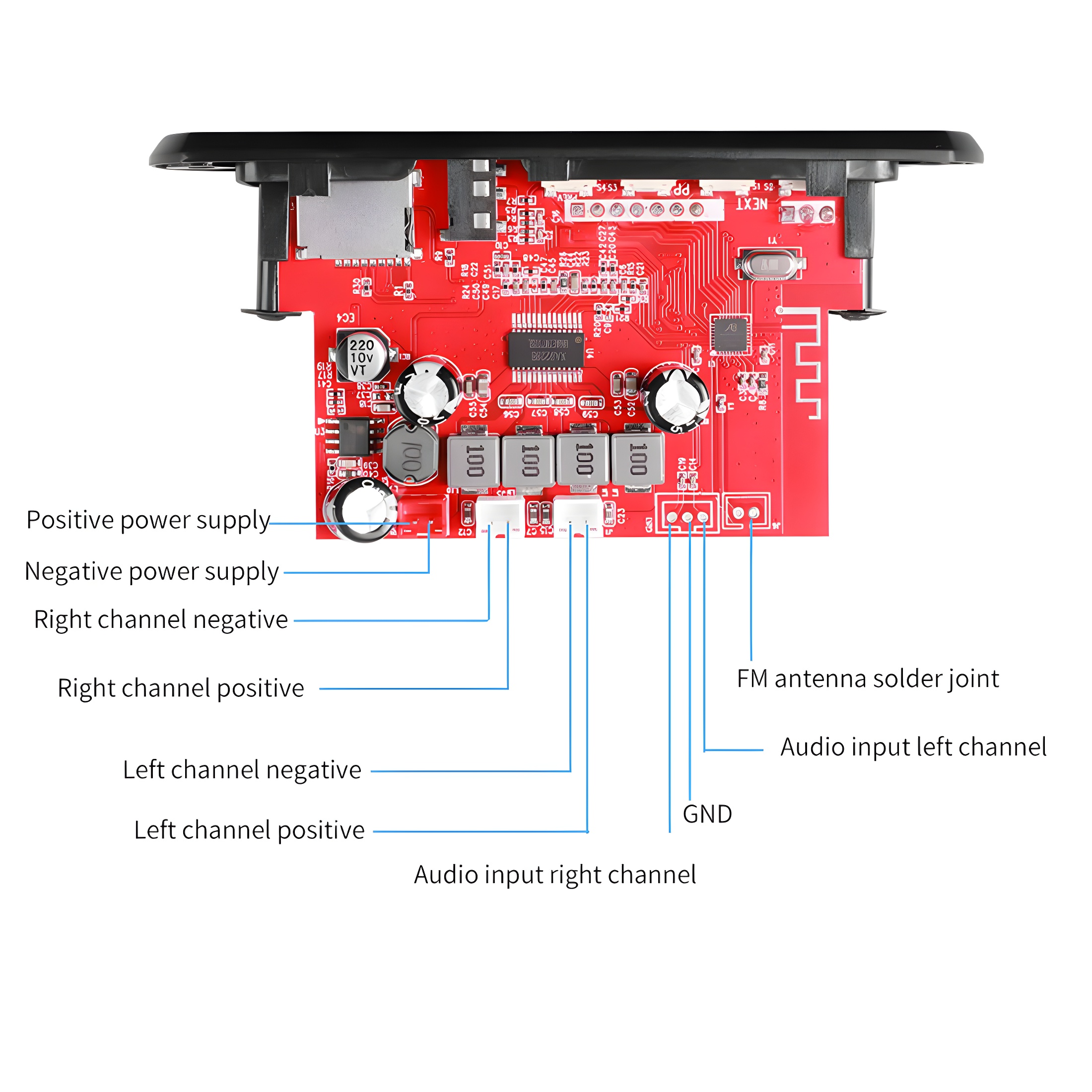 MÓDULO AMPLIFICADOR BLUETOOTH 2x60W - Imagen 3