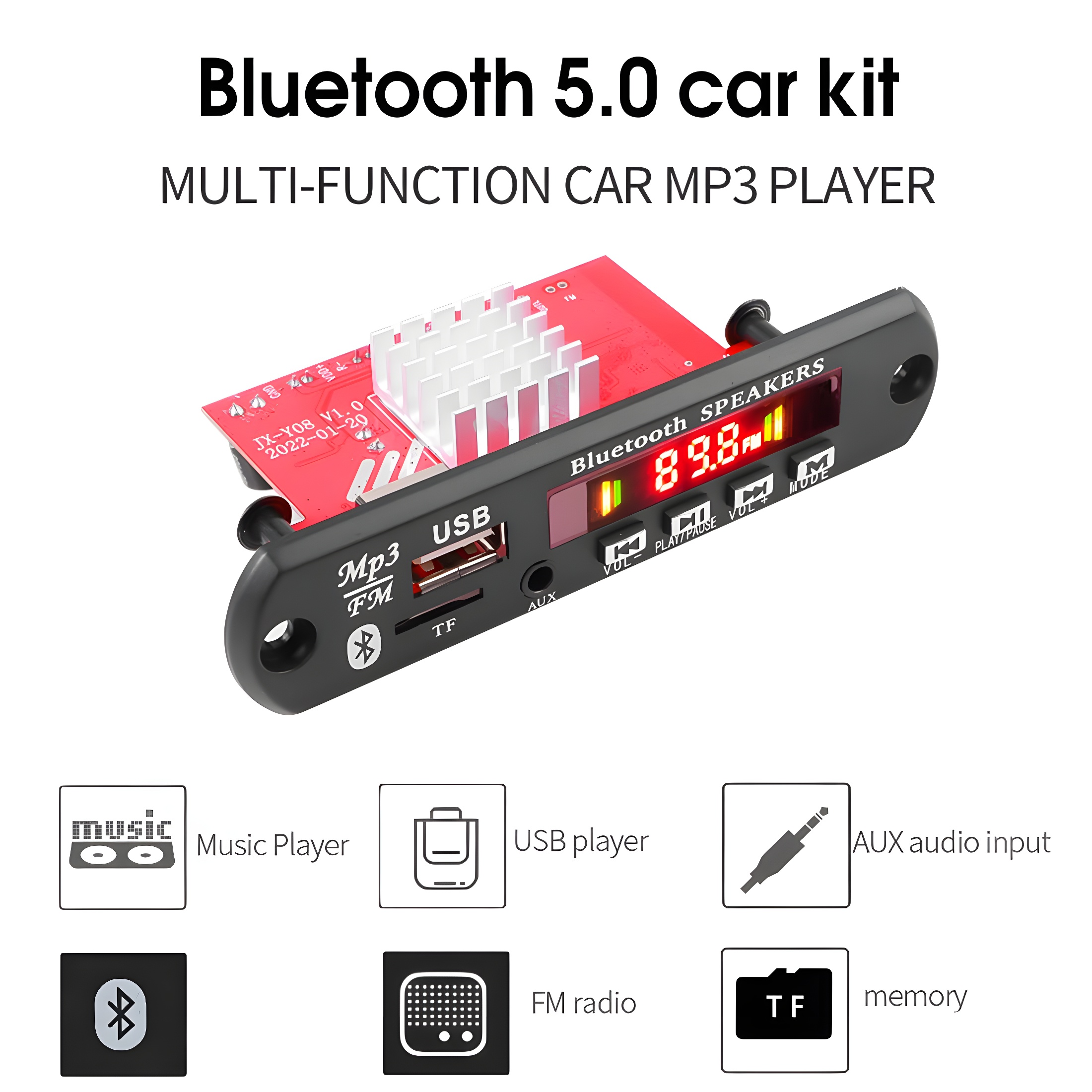 MÓDULO AMPLIFICADOR BLUETOOTH 2x60W - Imagen 2