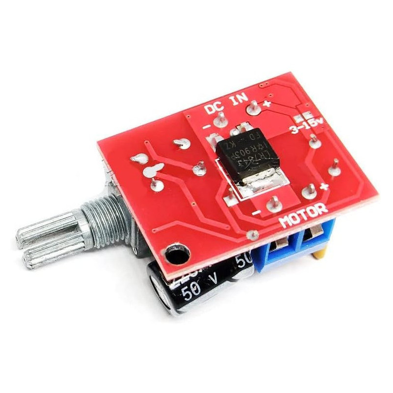 MÓDULO CONTROLADOR PWM MOTOR DC 3V–35V 2A - Imagen 2