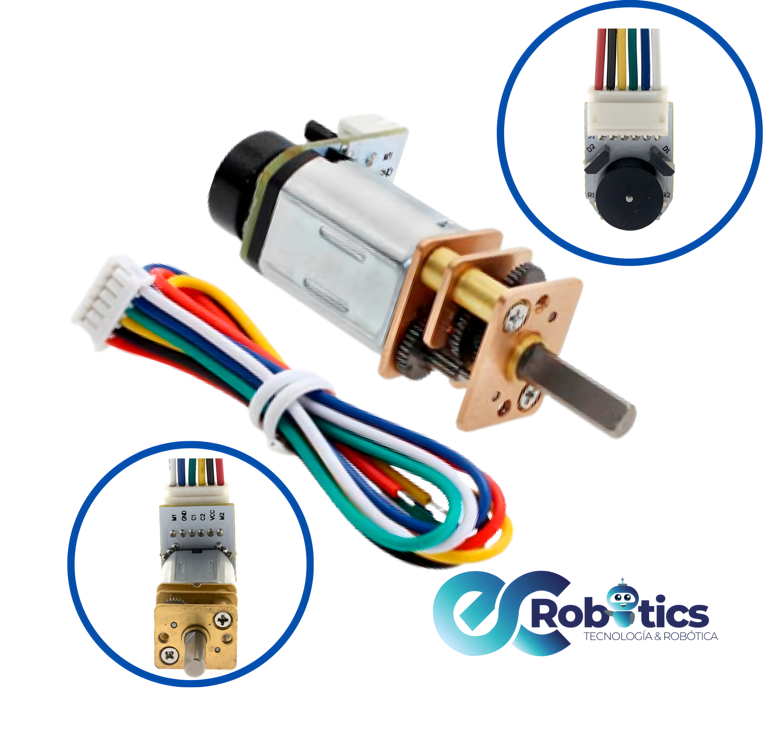 MOTOR REDUCTOR N20 CON ENCODER 6V