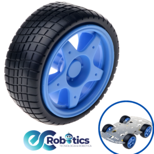 LLANTA AZUL 65MM PARA MOTOR TT